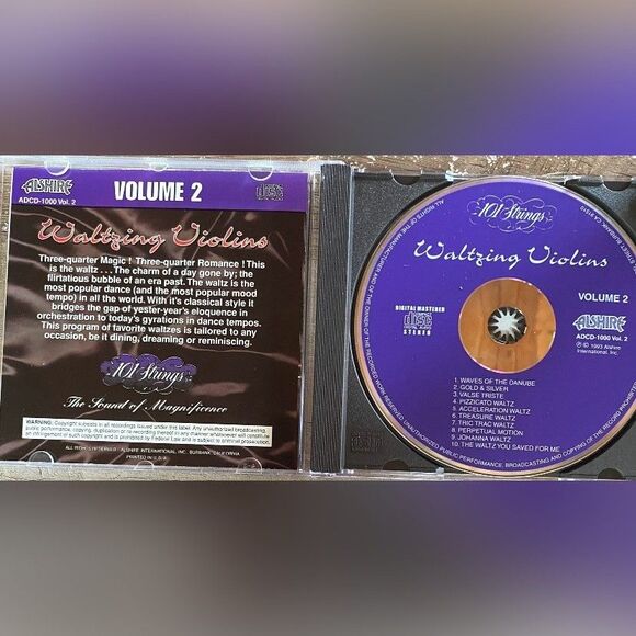 Vintage CD 101 Strings Waltzing Violins Vol 2 Classical Instrumental 1993 Alshir - Picture 3 of 3